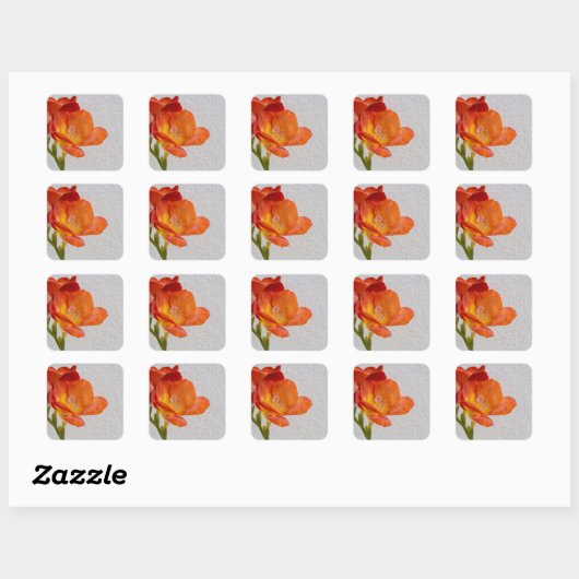 Freesia Blume Sticker mit Copyspace (Blatt)