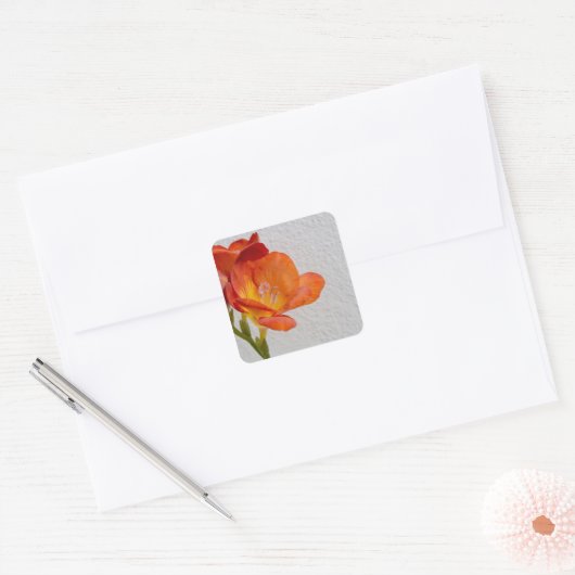 Freesia Blume Sticker mit Copyspace (Umschlag)