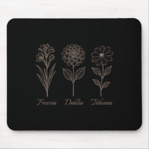 Freesia Dahlie Tithonia Blumen Blumen Natur Bestän Mousepad