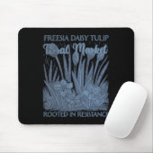 Freesia Daisy Tulip rooted in Resistenzen Subtile Mousepad (Mit Mouse)