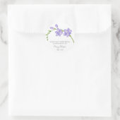 Freesia-Gedenk Funeral Samenpacket Runder Aufkleber (Tasche)