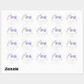 Freesia-Gedenk-Funeral-Samenpackung Runder Aufkleber (Blatt)