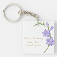 Freesia-Gedenk-Schlüsselanhänger für Trauerfotos