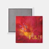 Freesia Hallo! Magnet (Vorderseite/Rückseite)