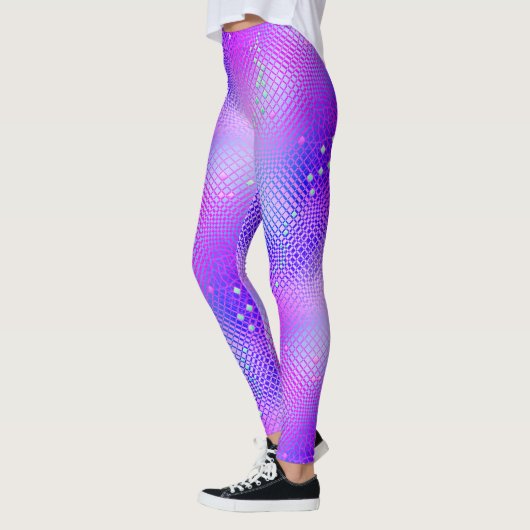 Freesia lila Blacklight Leggings (Links)