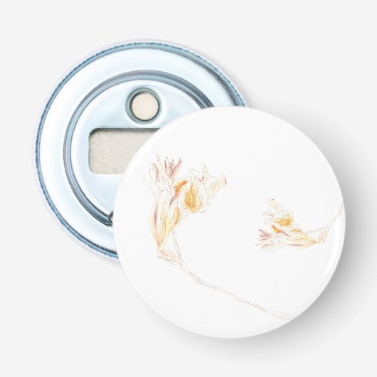 Freesia No. 3 getrocknet Flaschenöffner (Vorderseite)