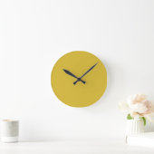 Freesia Yellow Wall Clock Runde Wanduhr (Zuhause)