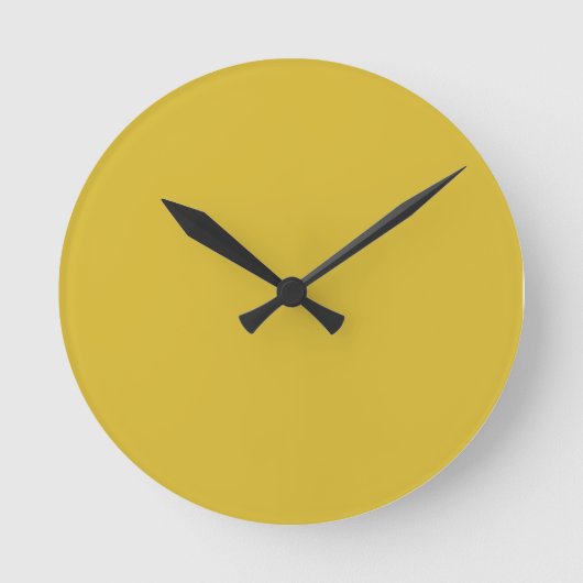 Freesia Yellow Wall Clock Runde Wanduhr (Vorderseite)