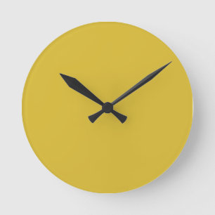 Freesia Yellow Wall Clock Runde Wanduhr