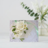 Freesias auf Postkarte (Stehend Vorderseite)