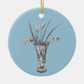 Freesias meiner Großmutter - Keramik Ornament (Vorne)