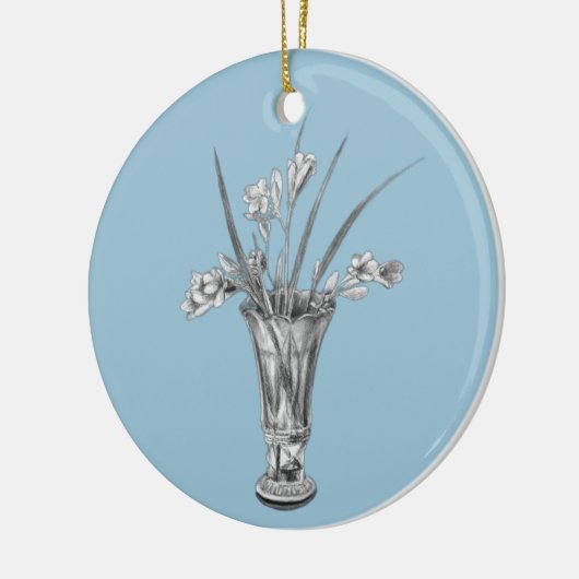 Freesias meiner Großmutter - Keramik Ornament (Links)