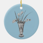 Freesias meiner Großmutter - Keramik Ornament (Hinten)