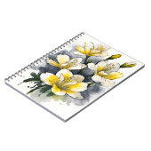 Freesie - Aquarellblumen Notizblock (Linke Seite)