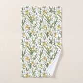 Freesien-Muster-Handtuch-Set Badhandtuch Set (Handtuch)