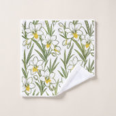 Freesien-Muster-Handtuch-Set Badhandtuch Set (Waschlappen)