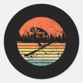 FreeSkiing Skier Skiing Runder Aufkleber (Vorderseite)