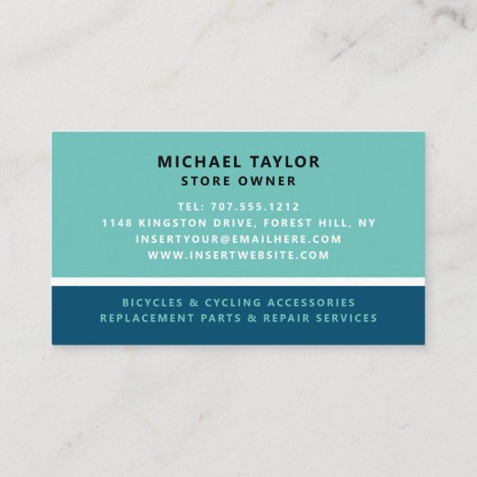 Freestyle Bike Motocross, Cycling Store Visitenkarte (Rückseite)