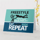 Freestyle Bike Motocross Karte (Gelbe Blume)