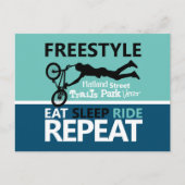 Freestyle Bike Motocross Postkarte (Vorderseite)