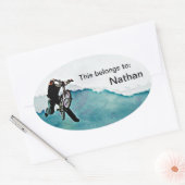 Freestyle BMX Fahrradstunt Ovaler Aufkleber (Umschlag)