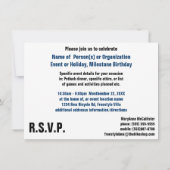 Freestyle BMX Radsport Stunt Einladung (Rückseite)