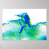 Freestyle BMX Rider im Coolen Pop Art Style Poster (Vorne)