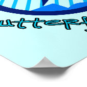 Freestyle Breaststroke Butterfly Backstroke Poster (Ecke)