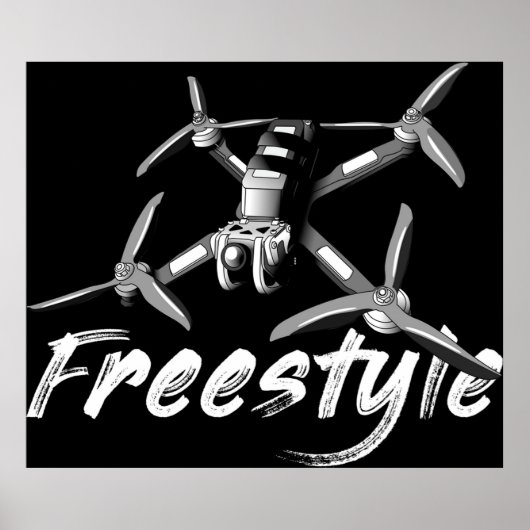 Freestyle-Drohne Poster (Vorne)