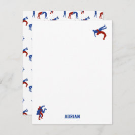 Freestyle Greco Roman Wrestling Individuelle Name Mitteilungskarte