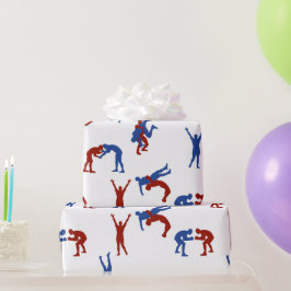Freestyle Greco Roman Wrestling Pattern Geschenkpapier