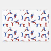 Freestyle Greco Roman Wrestling Pattern Geschenkpapier Set (Vorderseite 3)