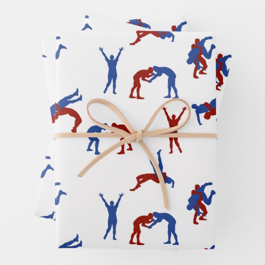 Freestyle Greco Roman Wrestling Pattern Geschenkpapier Set (Beispiel)