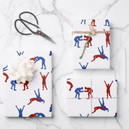 Freestyle Greco Roman Wrestling Pattern Geschenkpapier Set