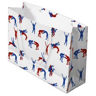 Freestyle Greco Roman Wrestling Pattern Große Geschenktüte