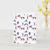 Freestyle Greco Roman Wrestling Pattern Karte (Gelbe Blume)