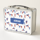 Freestyle Greco Roman Wrestling Pattern Metall Brotdose (Vorderseite)