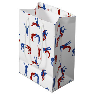 Freestyle Greco Roman Wrestling Pattern Mittlere Geschenktüte