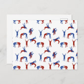 Freestyle Greco Roman Wrestling Pattern Postkarte (Vorne/Hinten)