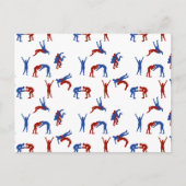 Freestyle Greco Roman Wrestling Pattern Postkarte (Vorderseite)