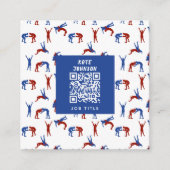 Freestyle Greco Roman Wrestling Pattern Quadratische Visitenkarte (Vorderseite)