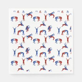 Freestyle Greco Roman Wrestling Pattern Serviette