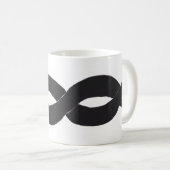 Freestyle Monochrome Looping Design-Tasse Kaffeetasse (VorderseiteRechts)