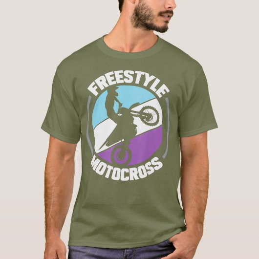Freestyle Motocross Racing Dirt Bike T-Shirt (Vorderseite)