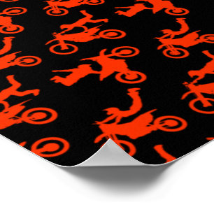 Freestyle-Motocross-Sitz-Grab-Motorradliebhaber Poster