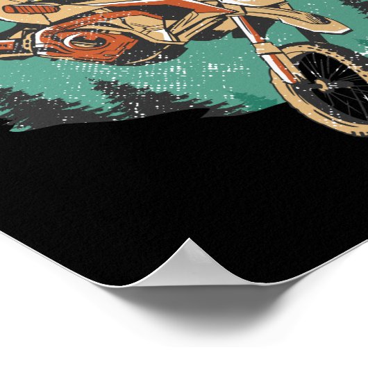 Freestyle Motorradstunts FMX Poster (Ecke)