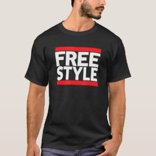 Freestyle Music Fan 80er Retro Rap Style Grafik T-Shirt