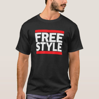 Freestyle Music Fan 80er Retro Rap Style Grafik T-Shirt