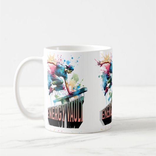 Freestyle-Parkour-Sprung-Wölbsprung-Burst-Junge Kaffeetasse (Links)
