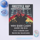 Freestyle Rap Battle Music Flyer (Einzeln)